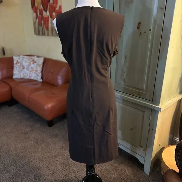 Sag Harbor Chocolate Brown Midi Dress - Picture 4 of 5